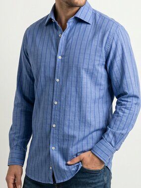 Haggar Reversible men`s Fashionable Light blue and blue size M